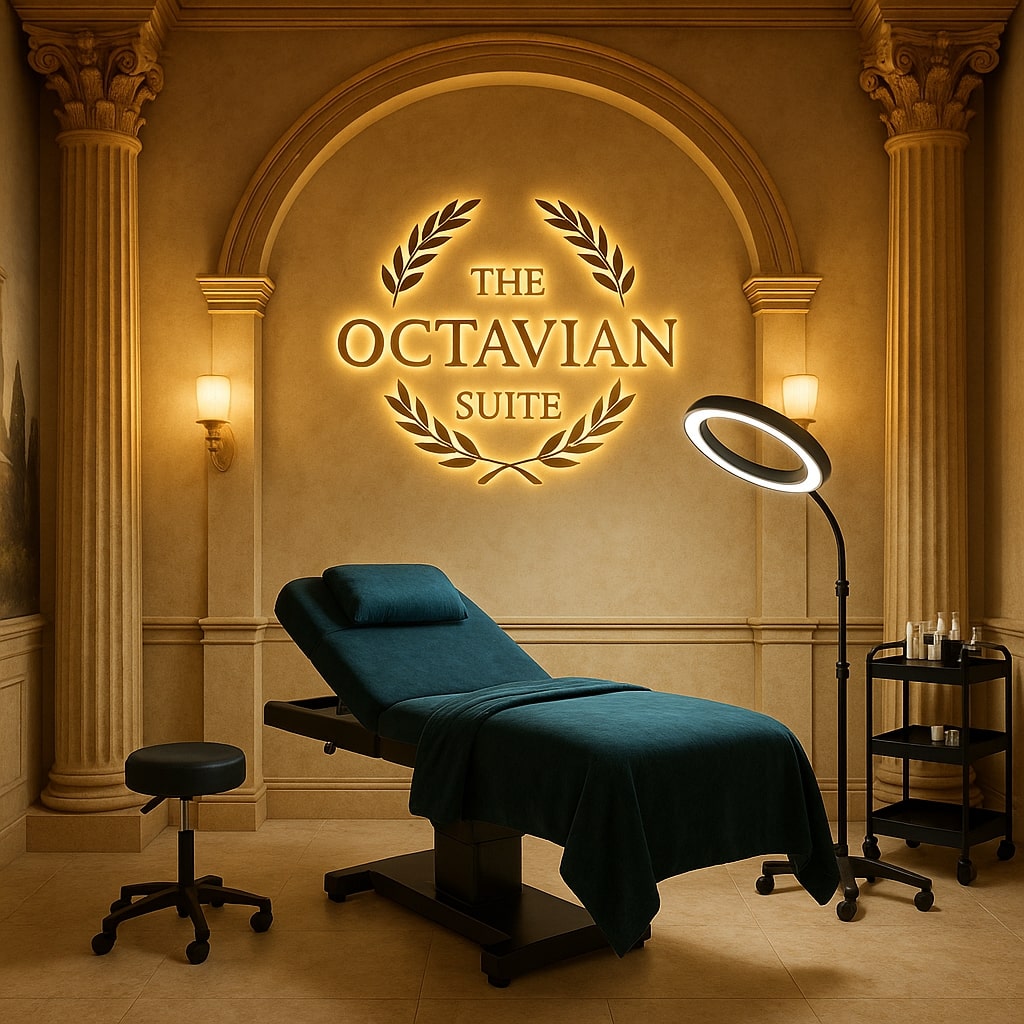 Octavian Suite with faux window and ambient LED lighting
