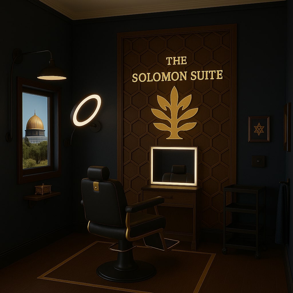 Solomon Suite with private lash zone and regal décor